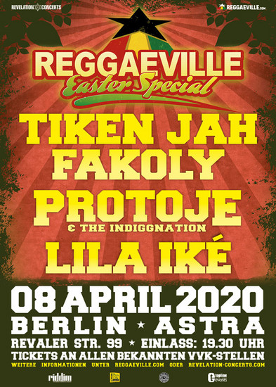 Cancelled: Reggaeville Easter Special - Berlin 2020